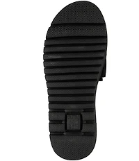 ara Keyes Suede Ruffle Slide Sandals