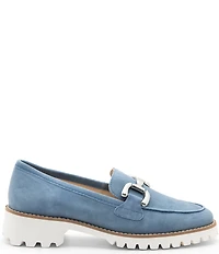 ara Kiana Suede Bit Buckle Slip On Loafers