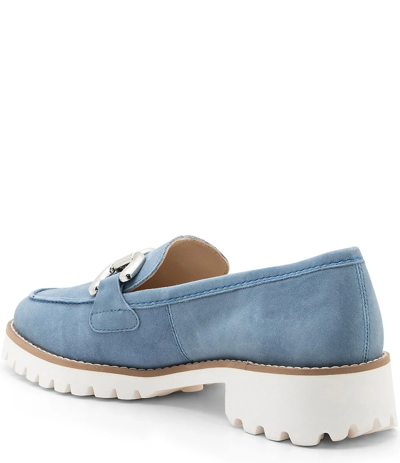 ara Kiana Suede Bit Buckle Slip On Loafers