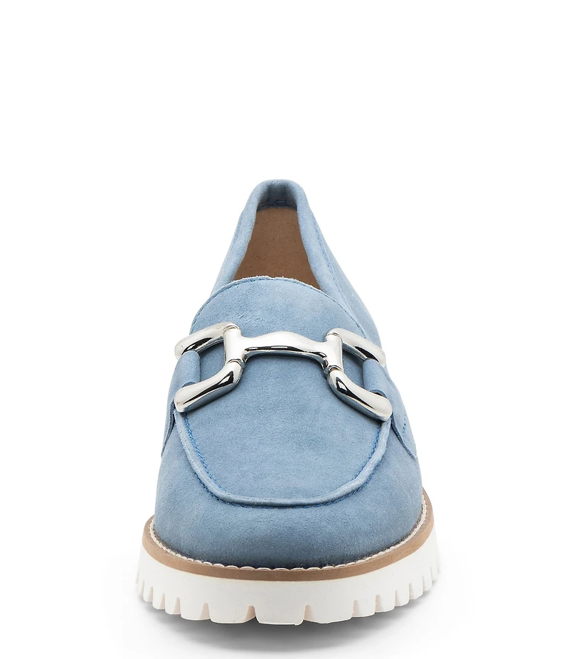 ara Kiana Suede Bit Buckle Slip On Loafers