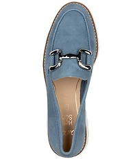 ara Kiana Suede Bit Buckle Slip On Loafers