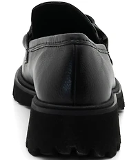ara Kiana Leather Chain Hardware Loafers