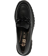 ara Kiana Leather Chain Hardware Loafers