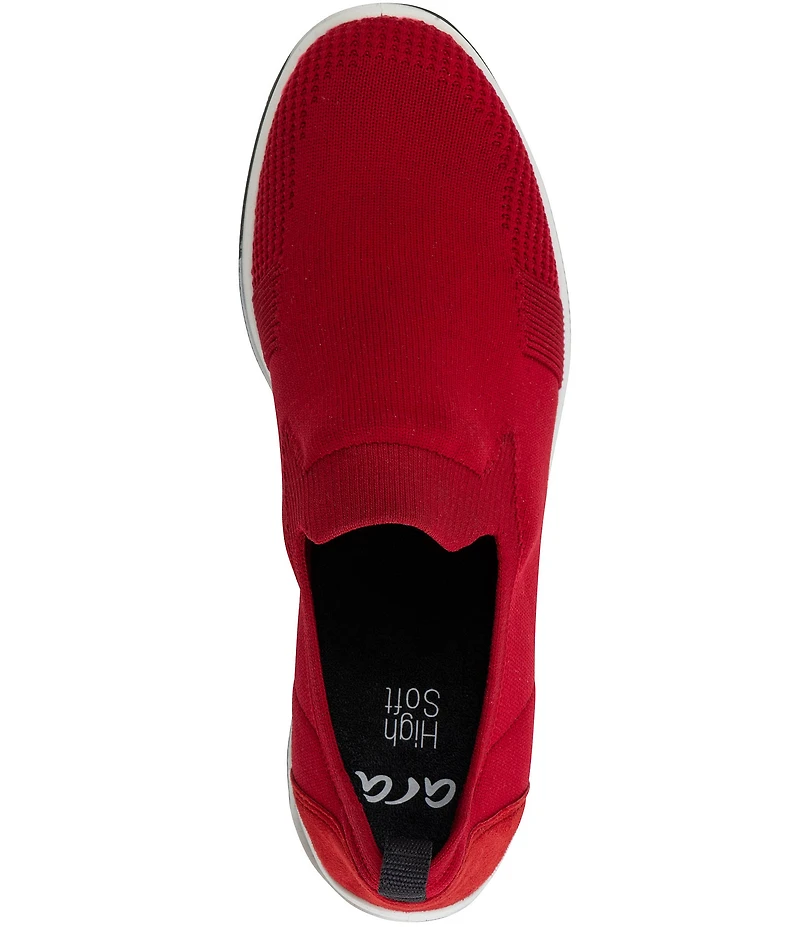 ara Leena Woven Stretch Knit Slip On Sneakers