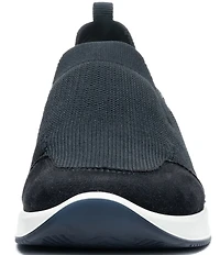 ara Lilith 2 Waterproof Microsuede and Stretch Fabric Slip On Sneakers