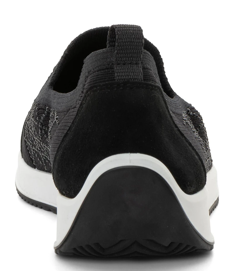 ara Lisbon Lace Rhinestone Embellished Stretch Knit Sneakers