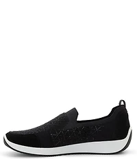 ara Lisbon Lace Rhinestone Embellished Stretch Knit Sneakers