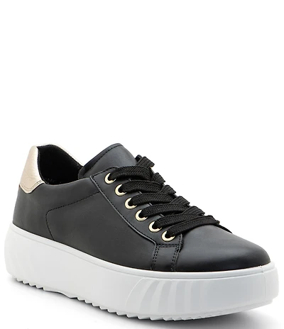 ara Mikky Leather Lace Up Platform Cupsole Sneakers