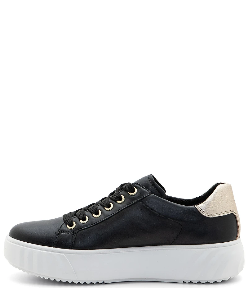 ara Mikky Leather Lace Up Platform Cupsole Sneakers
