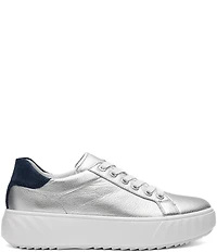 ara Mikky Metallic Leather and Suede Platform Sneakers