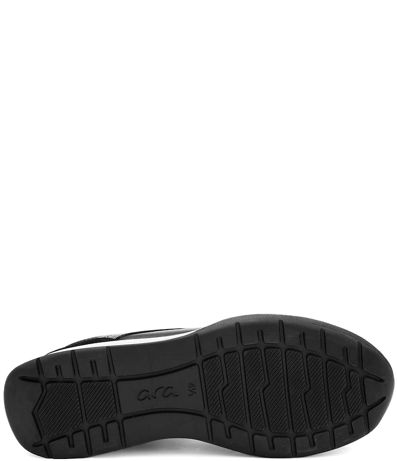 ara Myrtle Mixed Leather Side Zip Sneakers