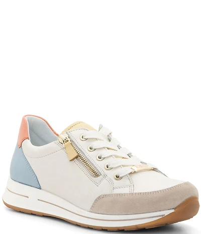 ara Oleanna Colorblock Leather Side Zip Sneakers