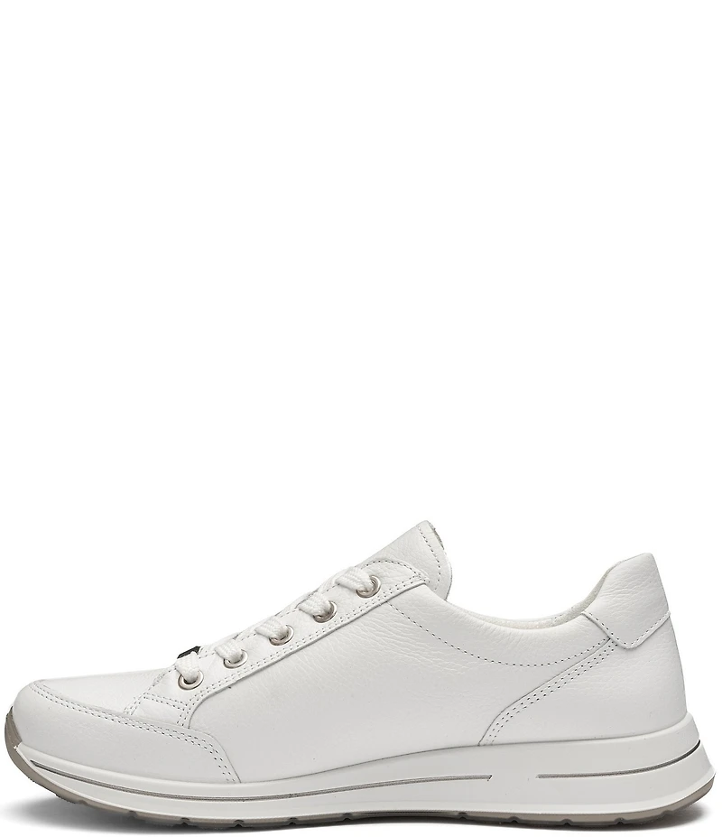 ara Oleanna Leather Side Zip Sneakers