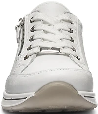 ara Oleanna Leather Side Zip Sneakers