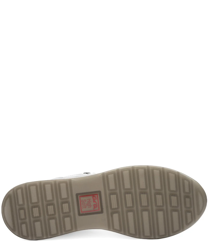 ara Oleanna Leather Side Zip Sneakers