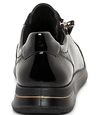 ara Oleanna Patent Leather Side Zip Sneakers