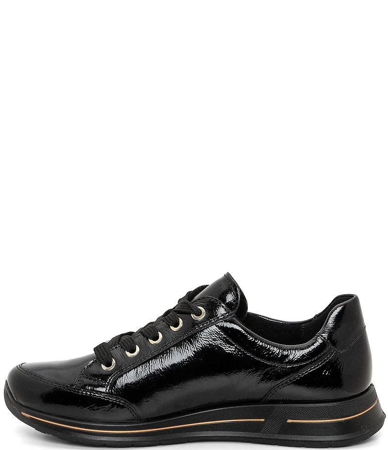 ara Oleanna Patent Leather Side Zip Sneakers
