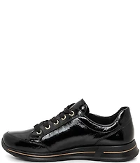 ara Oleanna Patent Leather Side Zip Sneakers