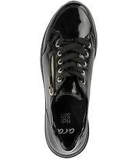 ara Oleanna Patent Leather Side Zip Sneakers