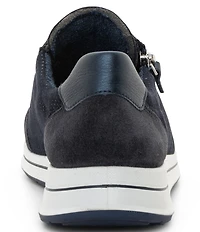 ara Oleanna Pin Dot Suede Zip Sneakers