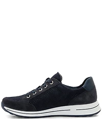 ara Oleanna Pin Dot Suede Zip Sneakers