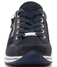 ara Oleanna Pin Dot Suede Zip Sneakers