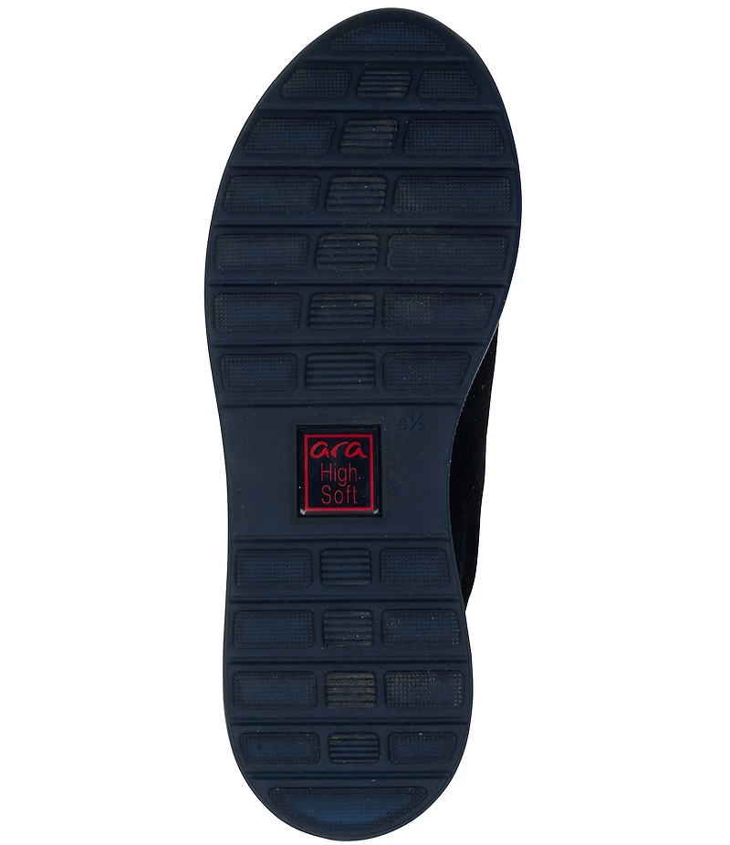 ara Oleanna Pin Dot Suede Zip Sneakers