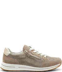 ara Oleanna Pin Dot Suede Zip Sneakers