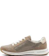 ara Oleanna Pin Dot Suede Zip Sneakers