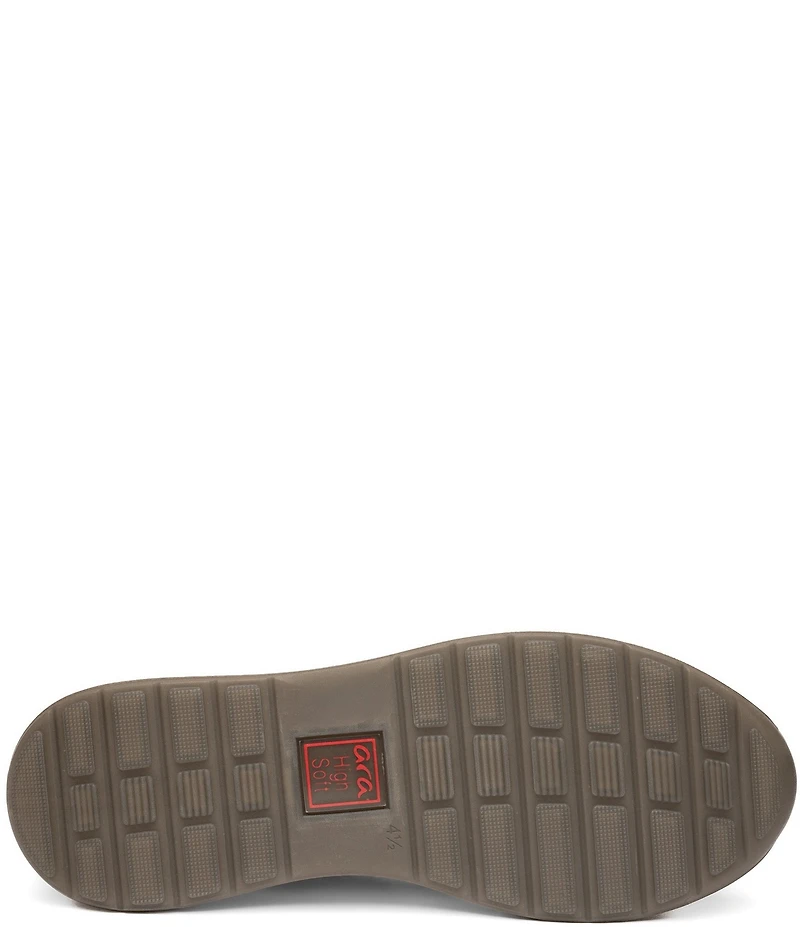 ara Oleanna Snake Print & Metallic Leather Side Zip Sneakers