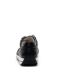 ara Ollie Leather Stripe Lace Side Zip Sneakers
