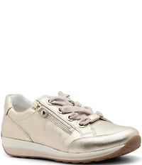 ara Ollie Leather Side Zip Sneakers