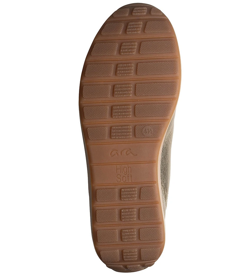 ara Ollie Leather Side Zip Sneakers
