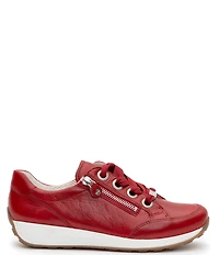 ara Ollie Leather Side Zip Sneakers