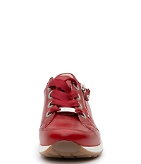 ara Ollie Leather Side Zip Sneakers