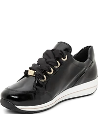 Ara Ollie Patent Leather Side Zip Sneakers