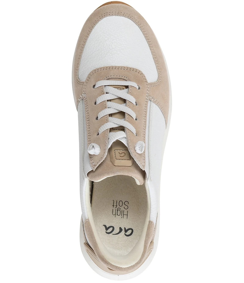 ara Ovation Leather and Suede Sneakers