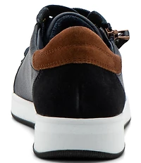 ara Rei Low Patent Leather Zip Sneakers