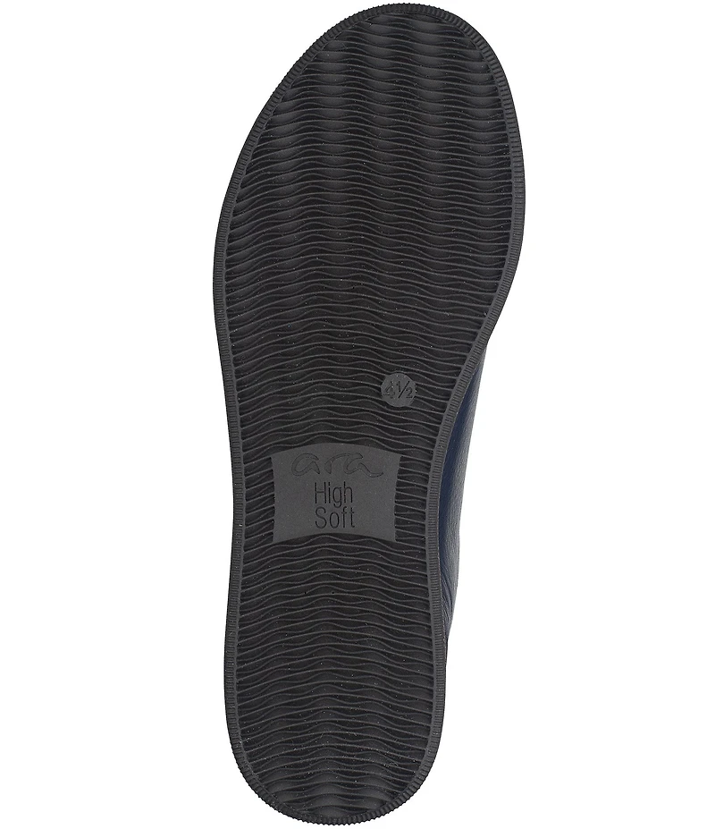 ara Rei Low Patent Leather Zip Sneakers