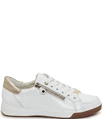 ara Rei Low Patent Leather Zip Sneakers