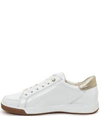 ara Rei Low Patent Leather Zip Sneakers