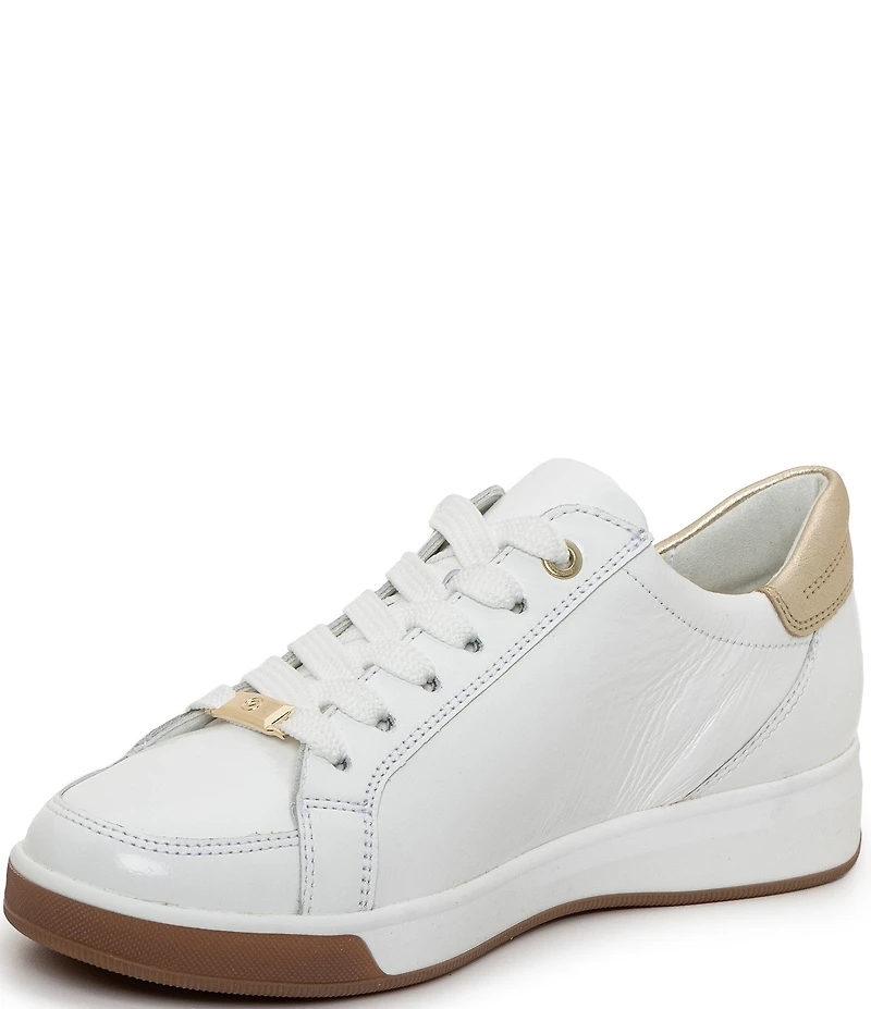 ara Rei Low Patent Leather Zip Sneakers
