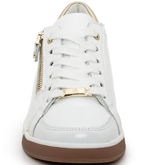 ara Rei Low Patent Leather Zip Sneakers