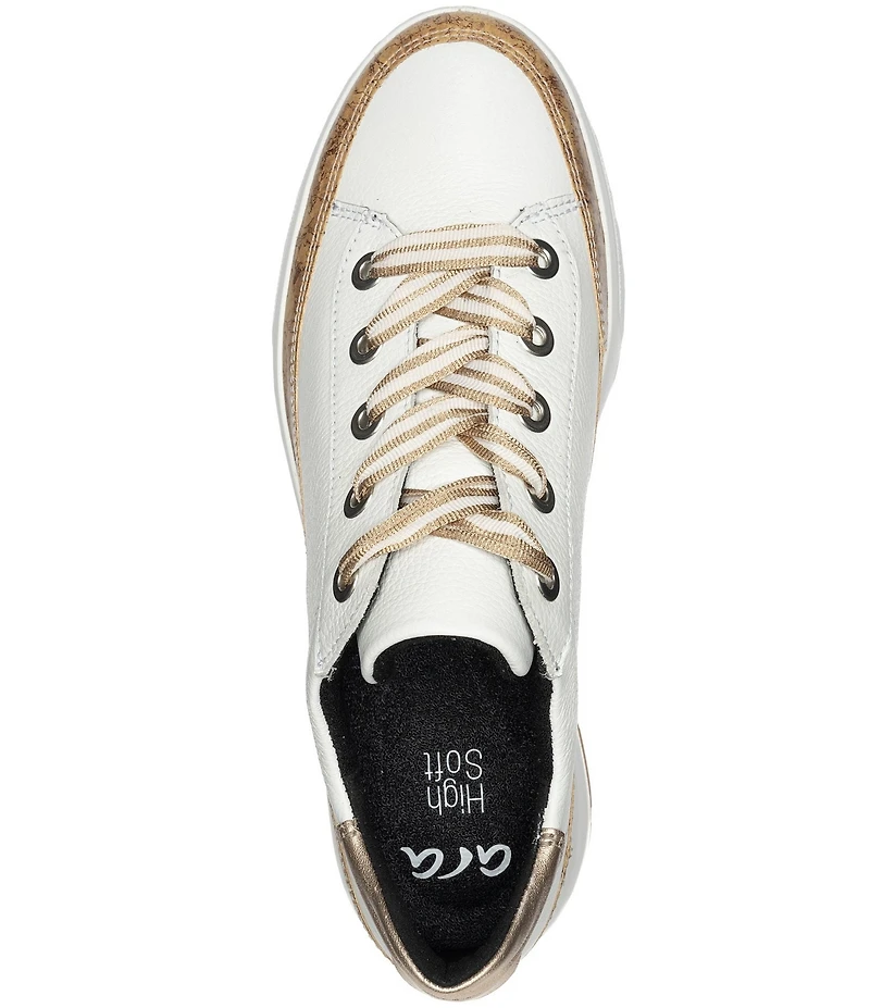 ara Rem Leather Cork Accent Sneakers