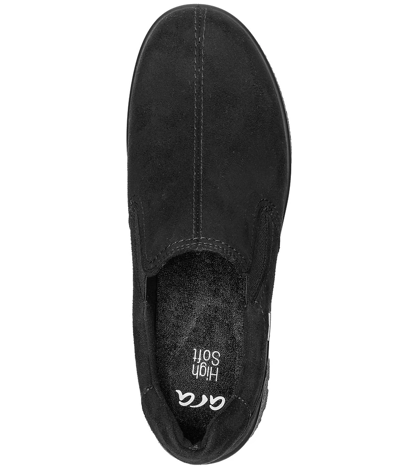ara Saber Waterproof Microsuede Slip On Sneakers