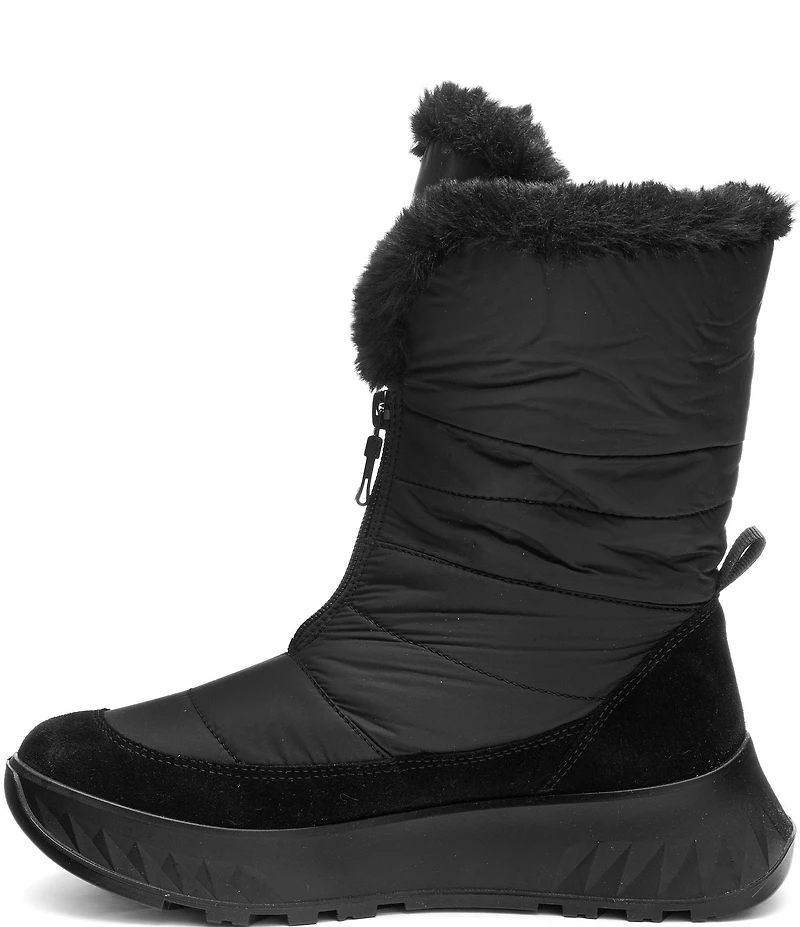 ara Sayer Waterproof Suede and Textile Faux Fur Lined Winter Boots
