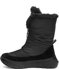 ara Sayer Waterproof Suede and Textile Faux Fur Lined Winter Boots