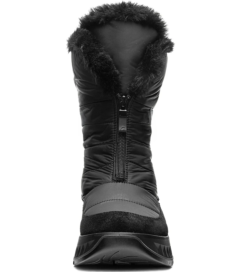 ara Sayer Waterproof Suede and Textile Faux Fur Lined Winter Boots