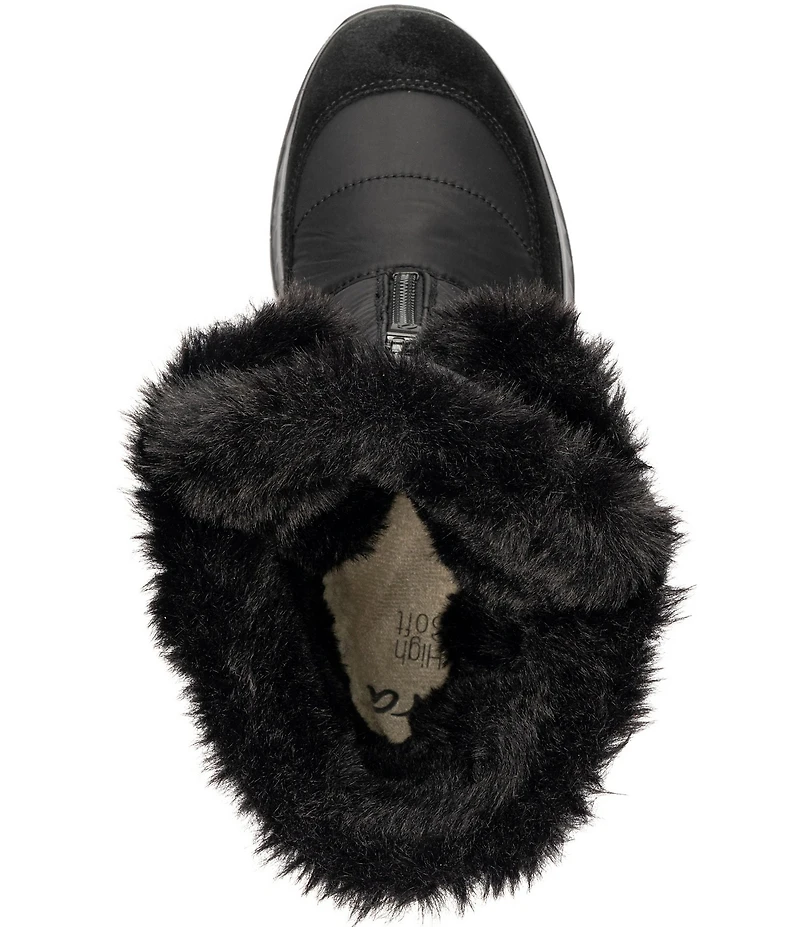 ara Sayer Waterproof Suede and Textile Faux Fur Lined Winter Boots