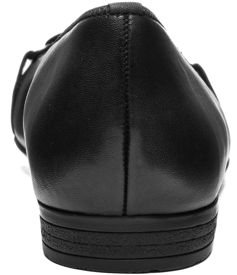 ara Siene Leather Chain Strap Hardware Flats